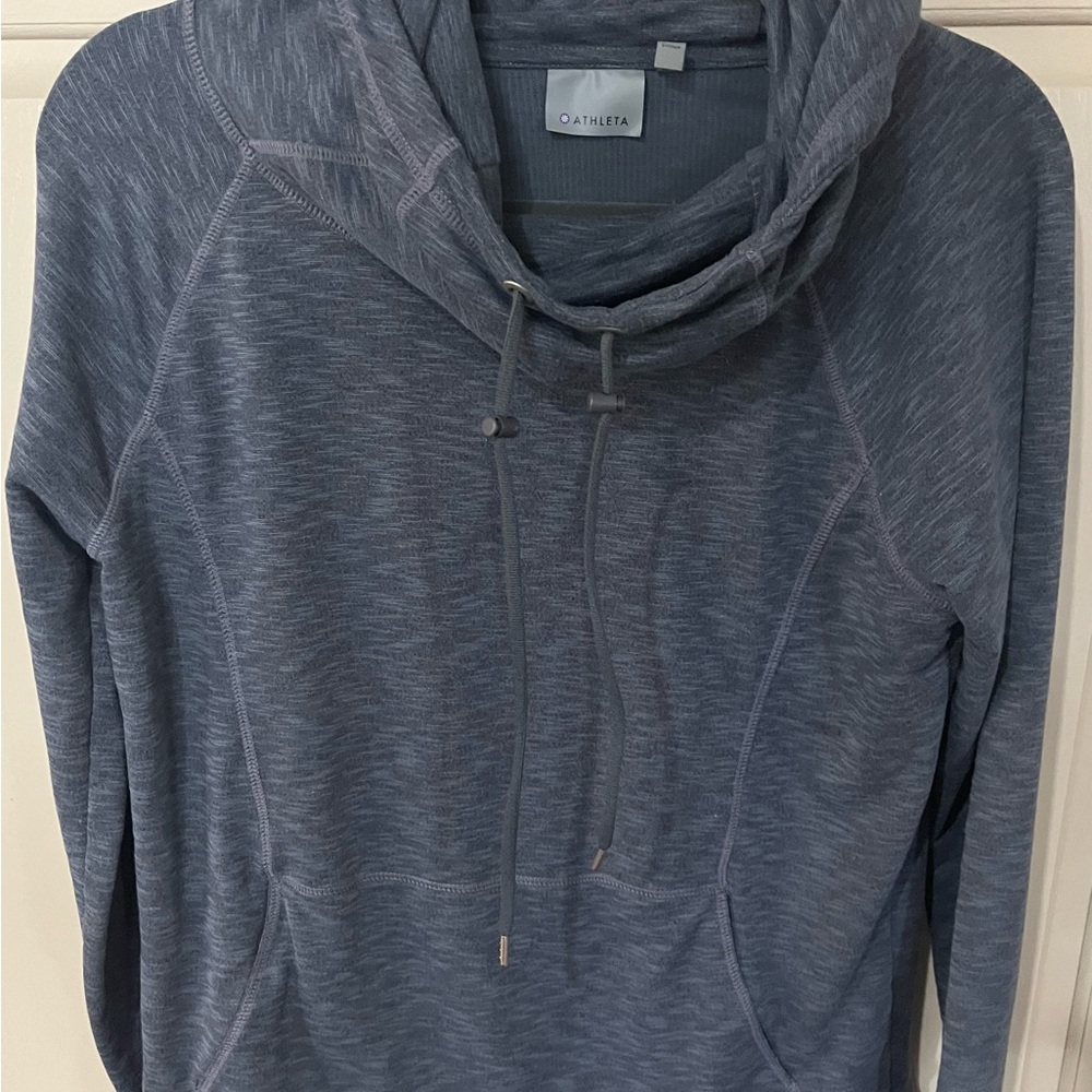 Athleta bluish/grey  Cowl Neck Top